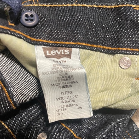 Boy's Levi's 511-Adjustable-Size 12 Reg -W26- L 26 -Denim - Picture 11 of 14